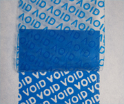 Blue Tamper Proof VOID Labels