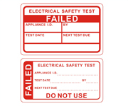 Failed PAT Testing Labels