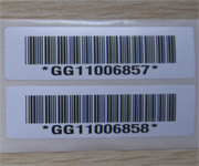 Gloss White Polyester Asset Labels