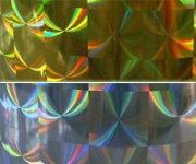 Gold Silver Big Diamond Holographic Polyester Film