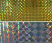 Gold Silver Small Diamond Holographic PET Film