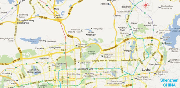 Labels China Map Guide