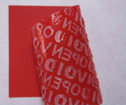 Matte Red Non Residue Tamper Evident Labels