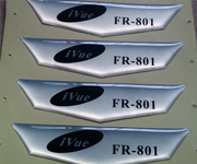 Matte Silver Dome Labels