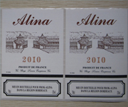 Red Wine Bottle Labels