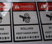 Synthetic Paper Danger Warning Labels