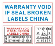 Warranty VOID If Seal Broken Label