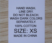 Washing Labels